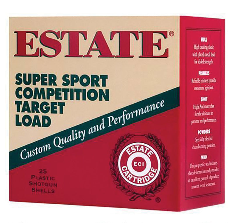 Estate Cartridge Super Sport Competition Target 12 Gauge 2.75 in / 2.75 in #7.5 1 oz