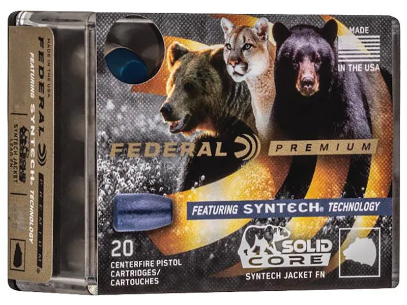 Federal P45SHC1 Premium Personal Defense Punch Solid Core Synthetic Flat Nose  240 Grain .45 ACP/Auto