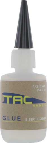 TAC VANES Fletching Glue 0.5 oz Bottle 1-Pack
