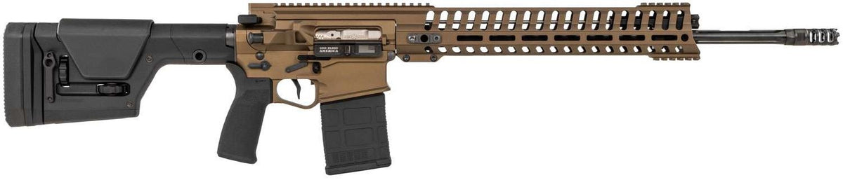 Patriot Ordnance Factory 01565 Revolution Gen4 6.5 Creedmoor 20" 20+1 Burnt Bronze Adjustable Magpul PRS Stock 14.5" M-LOK