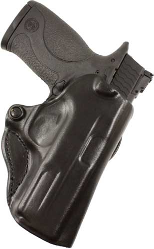 DeSantis Mini Scabbard RH OWB Leather Holster for 1911 3-3.5" Black