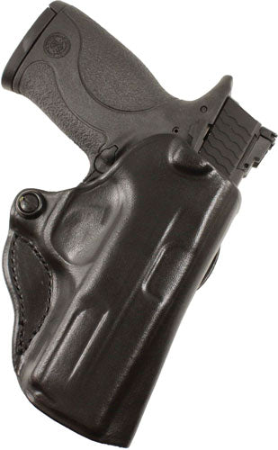 DeSantis Mini Scabbard RH OWB Leather Holster for M&P Shield EZ 380 Black