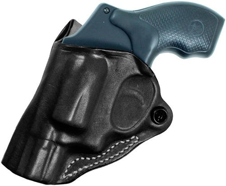 DeSantis Mini Scabbard LH OWB Leather Holster for J-Frame 2-2.25" Black
