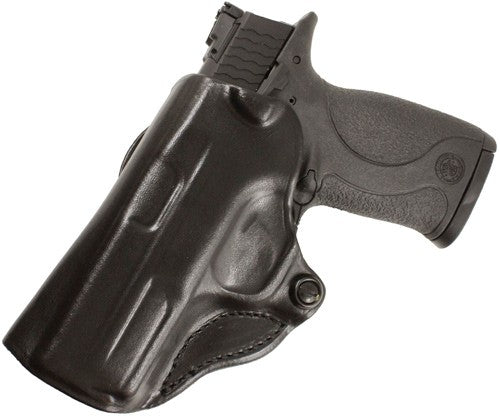DeSantis Mini Scabbard LH OWB Leather Holster for Glock 19/23/36 Black