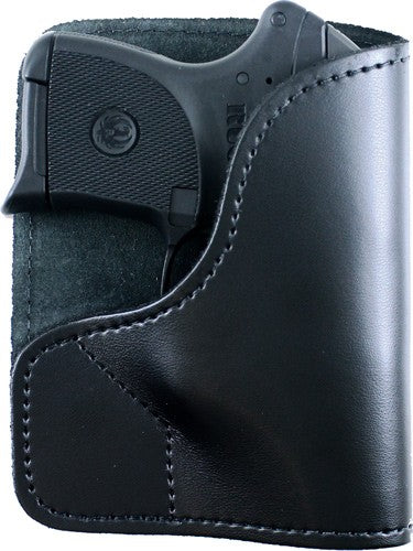 DeSantis Trickster Pocket Holster Ambi Black Leather for Ruger LCP .380