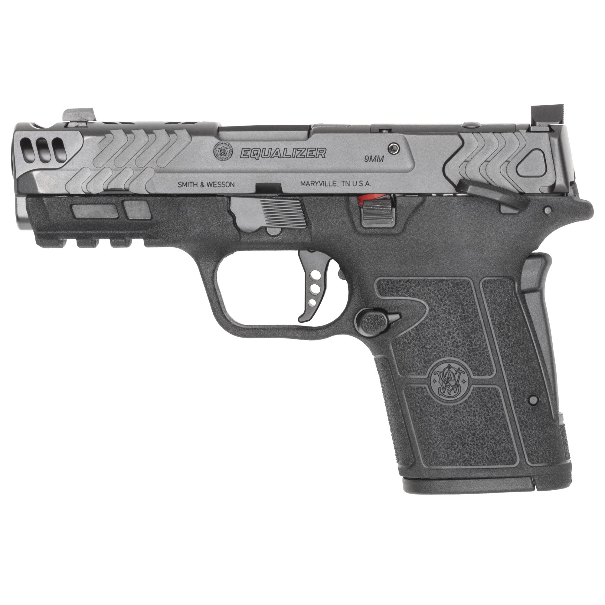 Smith & Wesson 14412 Performance Center Equalizer Micro-Compact Frame 9mm Luger 10+1 3.68" Black Armornite Stainless Steel Barrel & Optic Ready/Ported/Serrated Slide, Black Polymer Frame w/Picatinny R