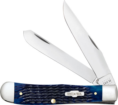 Case Knives Blue Bone Rogers Corn Cob Jig Trapper Folding Knife