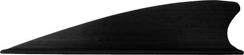 TAC VANES Matrix 2.25" Shield Cut Arrow Vanes Black 36-Pack