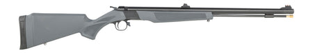 CVA PR2119 Wolf 50 Cal 24" Blued Single Shot Barrel, Blued Drilled & Tapped Steel Receiver, Adjustable Stealth Gray Synthetic Stock