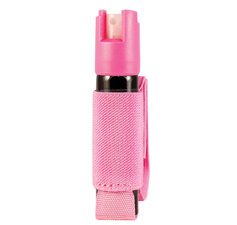 MFT Rapid Strike Pepper Spray Safety Top w/Jogger Clip, Gel, 0.75oz, Pink