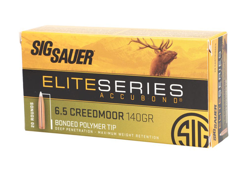 Sig Sauer Elite Hunting 6.5mm Creedmoor 140 gr PolyTip ammo