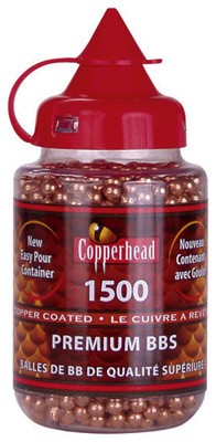 Crosman Copper Coated Steel BBs Case of 12 Packs 1500 Count Each