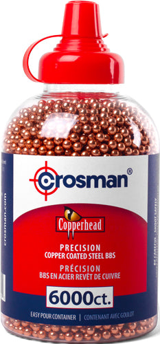 Crosman Copper Coated Steel BBs Case of 6 Packs 6000 Count Each