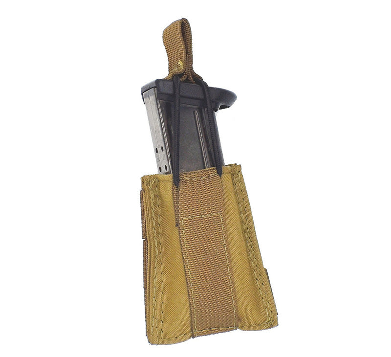 TacShield Single Speed Load Pistol MOLLE Pouch Coyote