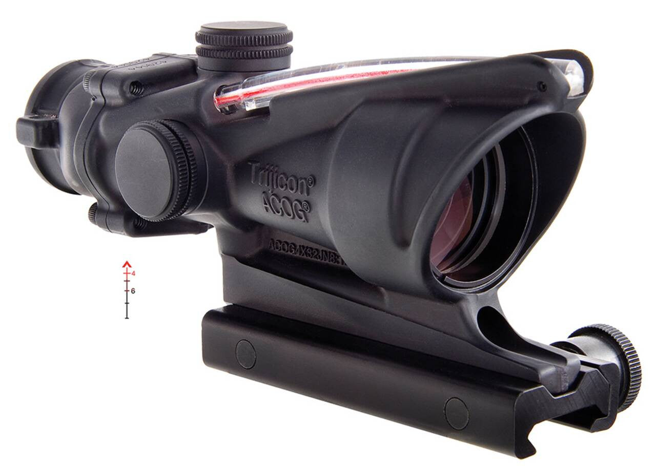 Trijicon ACOG Rifle Scope 4x32mm Red Chevron .223 Reticle