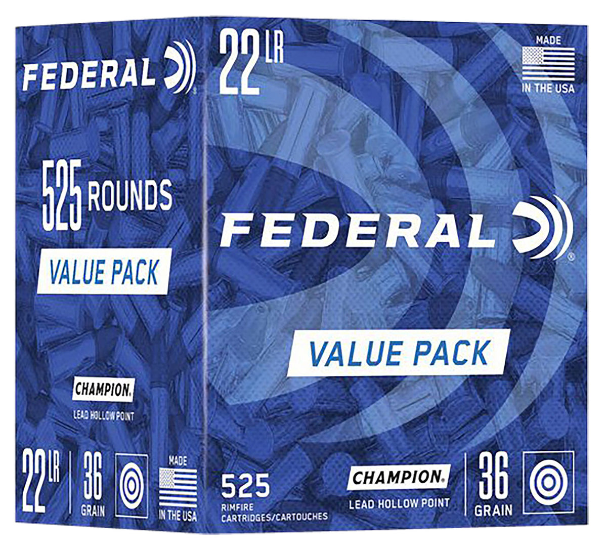 Federal 747 Lead Hollow Point Champion Training Value Pack   36 Grain .22 Long Rifle