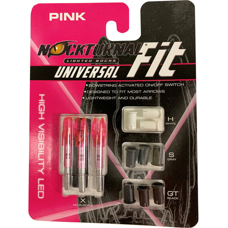 Nockturnal FIT Lighted Nocks Pink 3-Pack