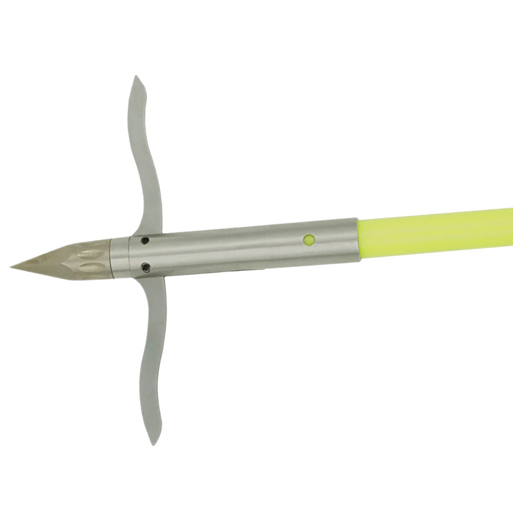Muzzy Classic Fish Arrow Chartreuse with Iron 2 Barb Tip
