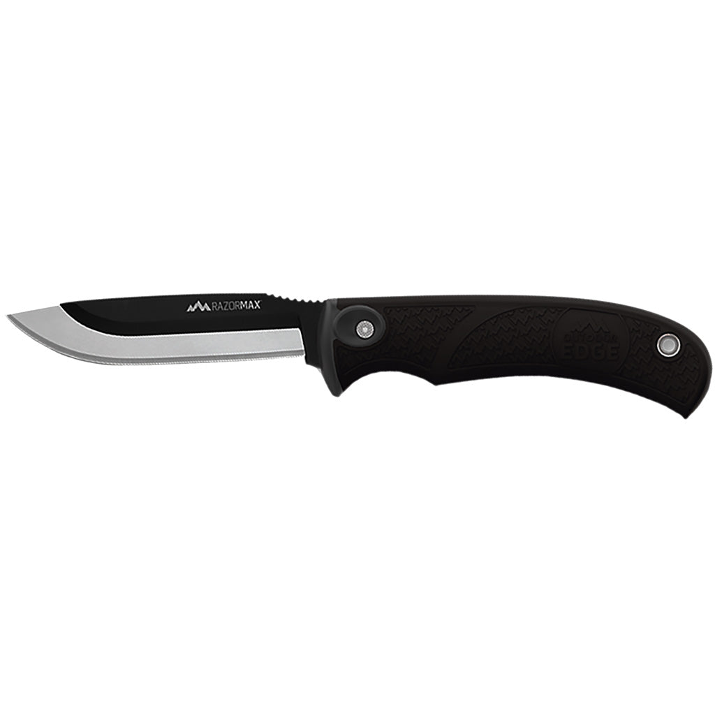 Outdoor Edge RazorMax Fixed Blade Knife with Interchangeable Blades Black