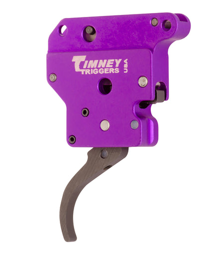 Timney Triggers 502B Benchrest Single-Stage Curved Trigger for Remington 700 Purple/Black 3-6oz