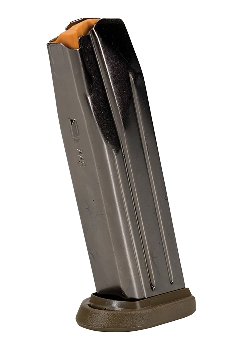 FN 20100064 FNS Compact 17-Round 9mm Luger Magazine Black/FDE Steel