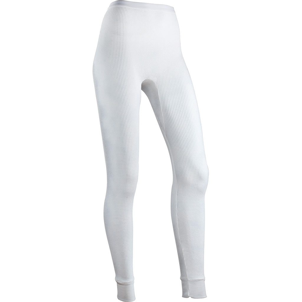Indera Women's Traditional Thermal Long Johns Bottom White Small