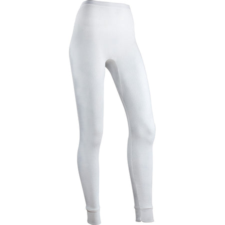 Indera Women's Traditional Thermal Long Johns Bottom White Small
