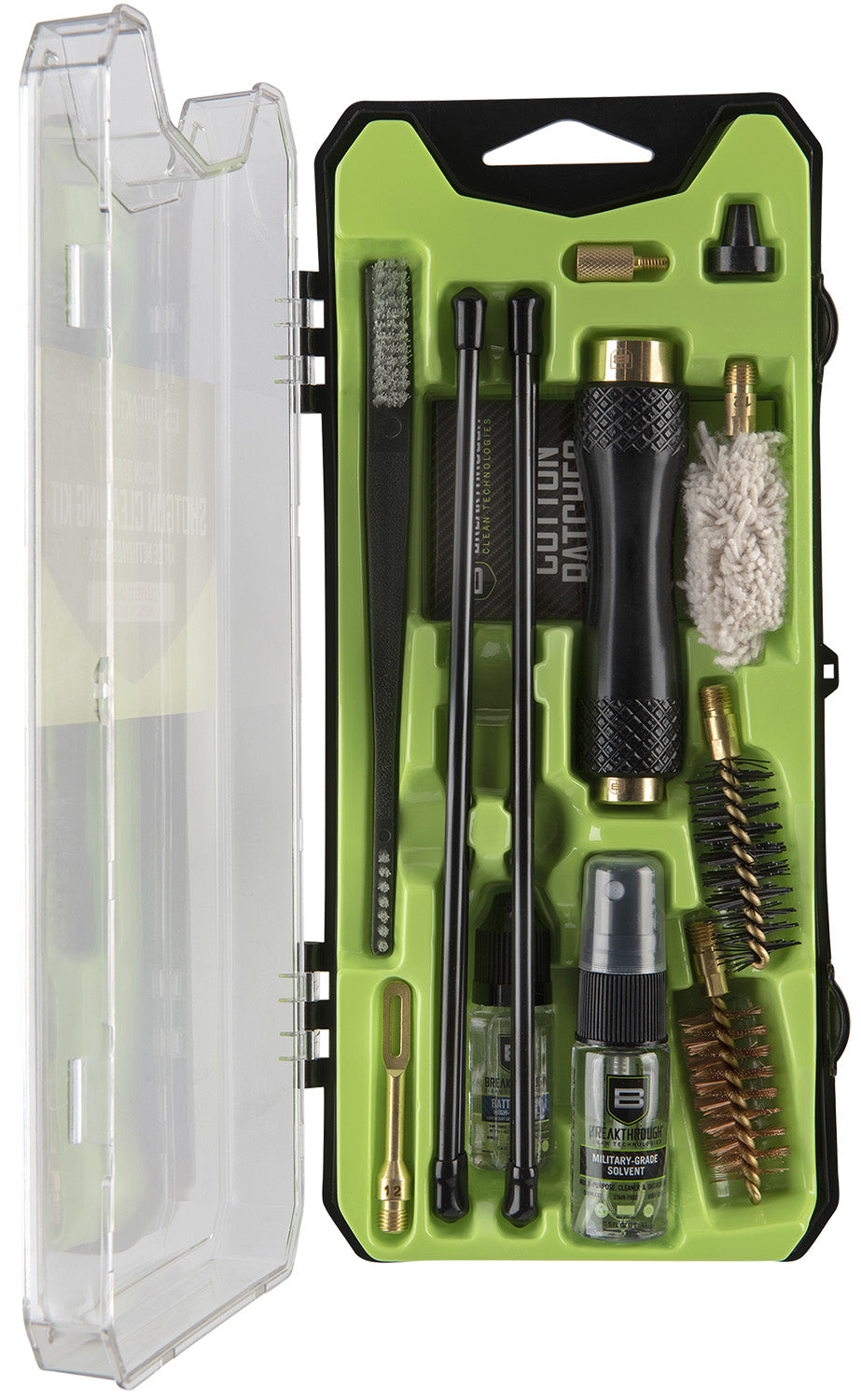 Breakthrough Clean BTCCC12G Vision Series 12 Gauge Shotgun Cleaning Kit 15 Pieces Multi-Color