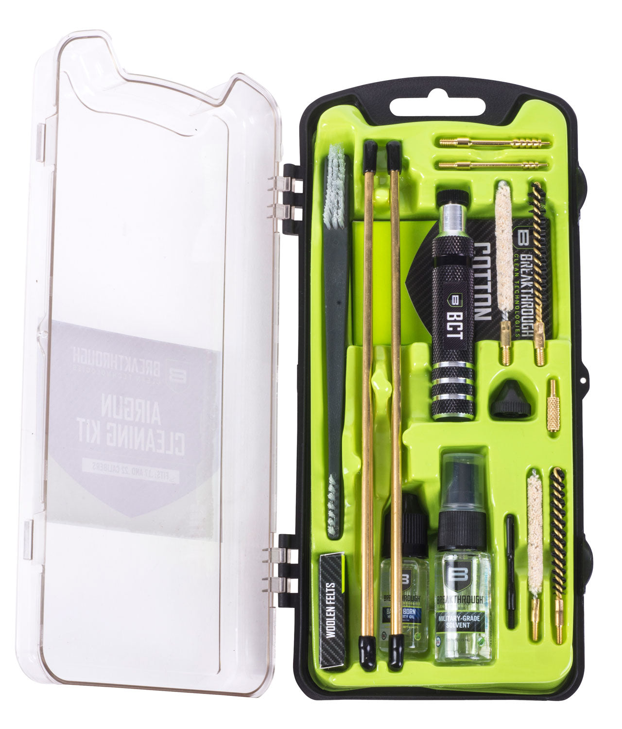 Breakthrough Clean BTCCCAG Vision Series Rimfire & Air Gun Cleaning Kit 19 Pieces Multi-Color