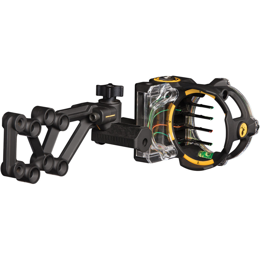 Trophy Ridge React H4 Archery Bow Sight 4 Pin Black Left Hand