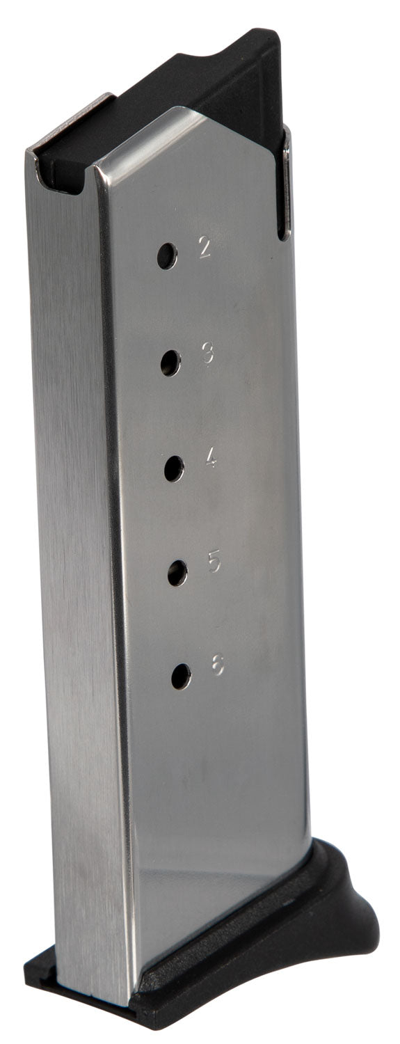 Springfield Armory XDE5006H XD-E 6rd Extended Floorplate .45 ACP Stainless Steel Magazine