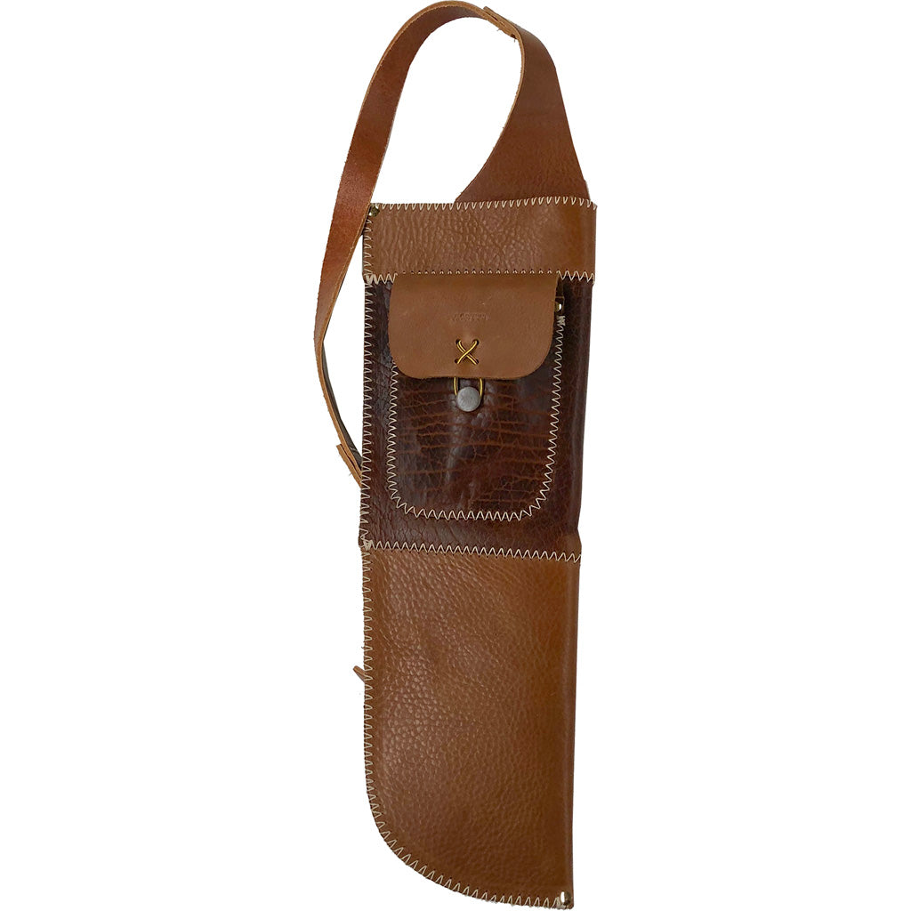 Neet Osage Bowmen Bison Leather Back Quiver RH 18 in.
