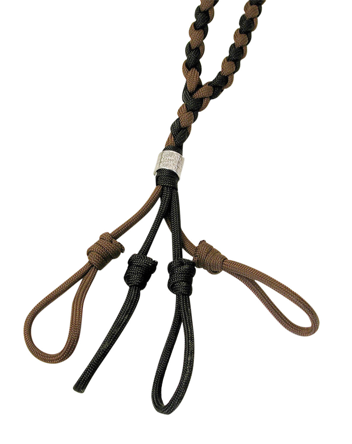 Haydel's Game Calls DL98 Deluxe 4-Call Camo Lanyard Tan Green Braid Paracord 22" Long