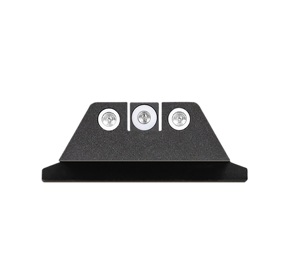 Night Fision SAW201003WGW Tritium Night Sights for S&W M&P/M&P M2.0 White Outline Front & White Outline Rear