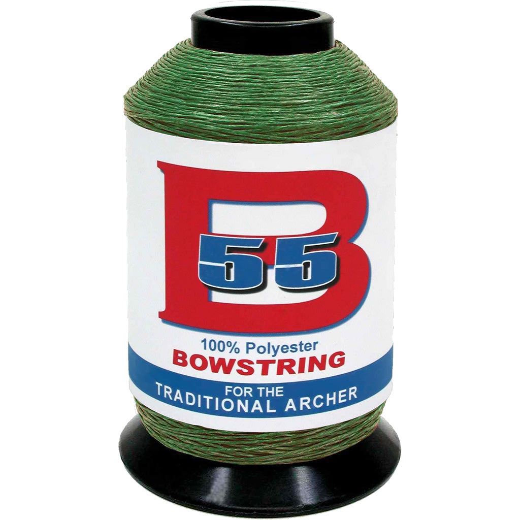 BCY B55 Bowstring Material Green 1/4 lb. 100% Polyester