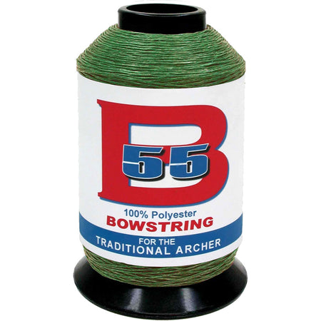 BCY B55 Bowstring Material Green 1/4 lb. 100% Polyester