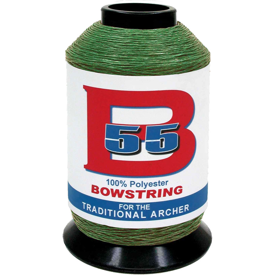 BCY B55 Bowstring Material Green 1/4 lb. 100% Polyester