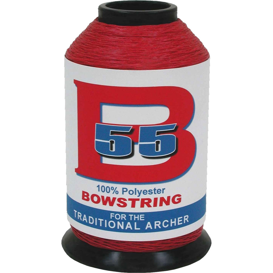 BCY B55 Bowstring Material Red 1/4 lb. 100% Polyester