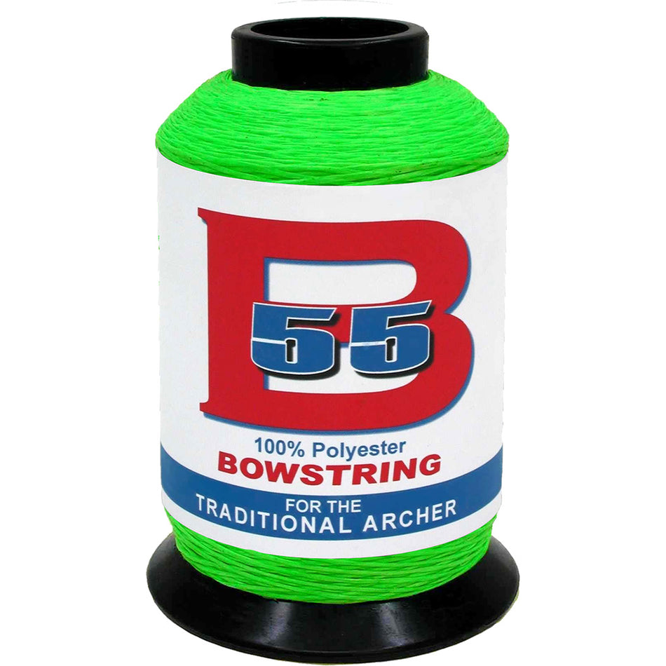 BCY B55 Bowstring Material Fluorescent Green 1/4 lb. 100% Polyester