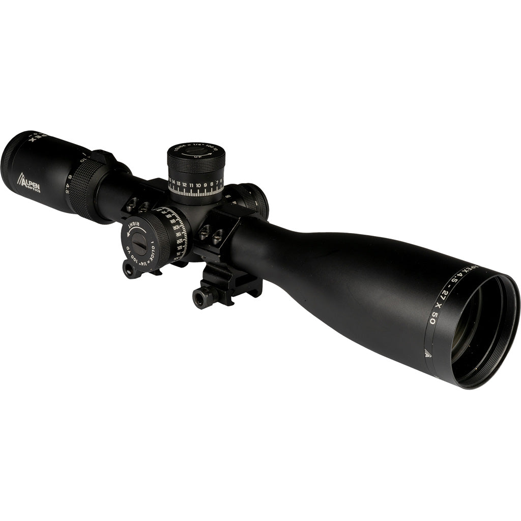 Alpen Apex XP Rifle Scope 4.5-27x50 with WBDC-TACT Reticle