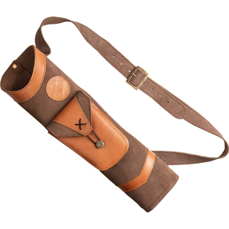 Fred Bear Super Light Traditional Leather Back Arrow Quiver