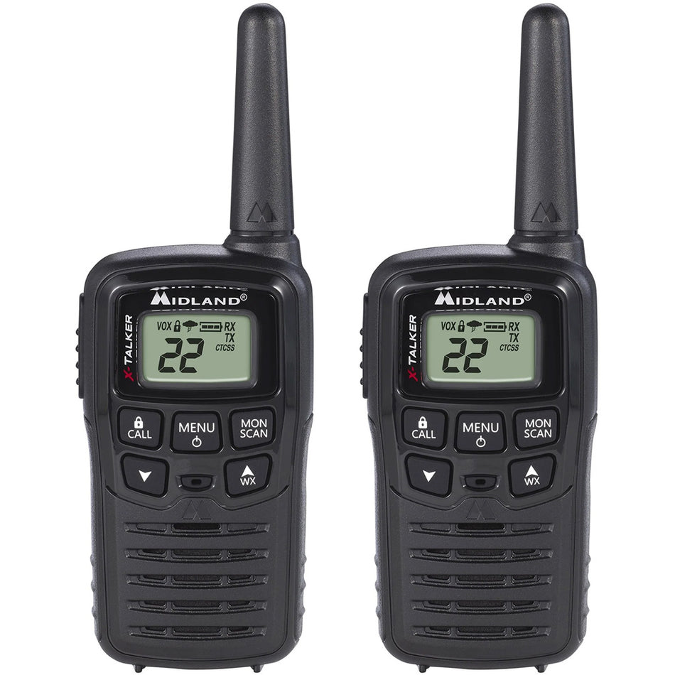 Midland X-Talker T10 Two-Way Walkie Talkie Radio 2 Pack