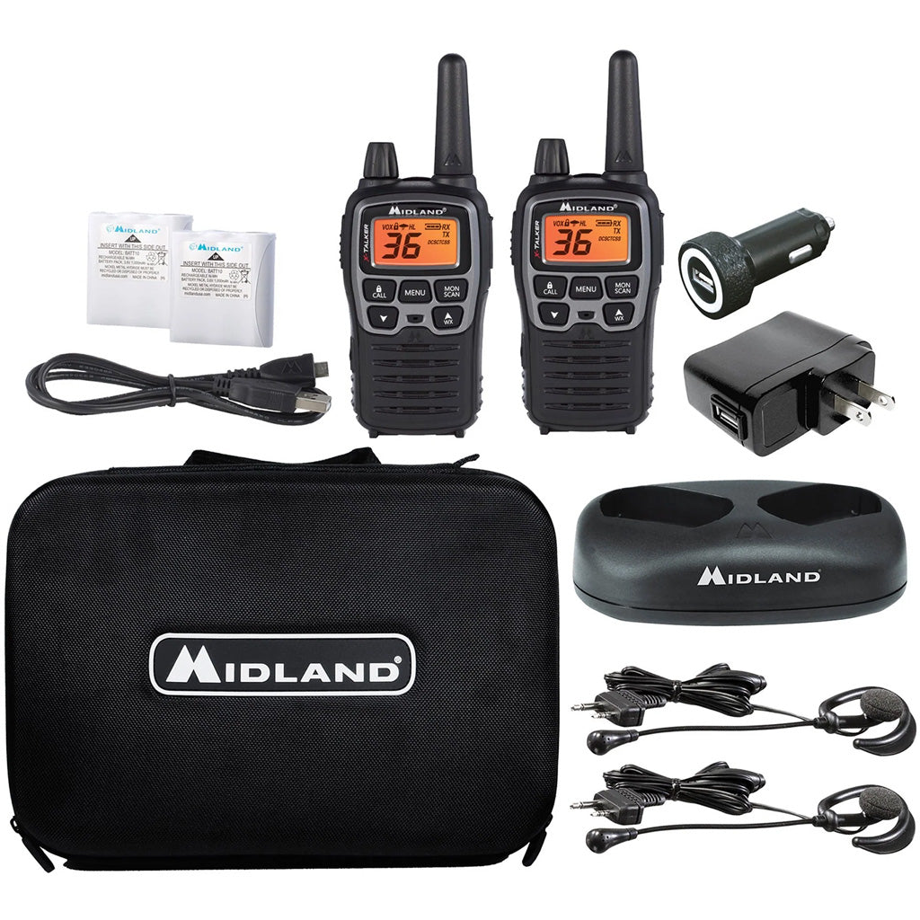 Midland T77VP5 Two-Way Radio Dual Pack with Accessories