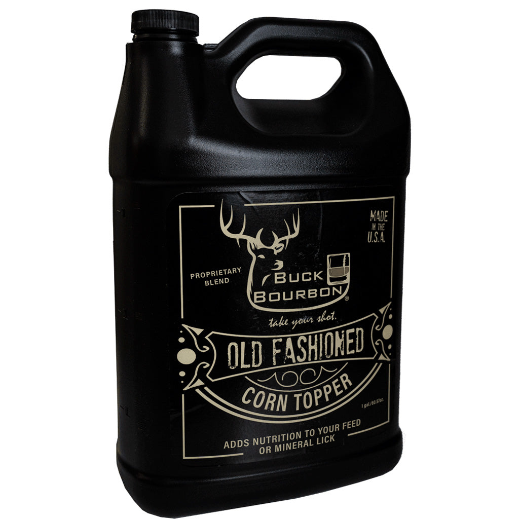 Buck Bourbon Old Fashioned Corn Topper Deer Supplement 1 gal