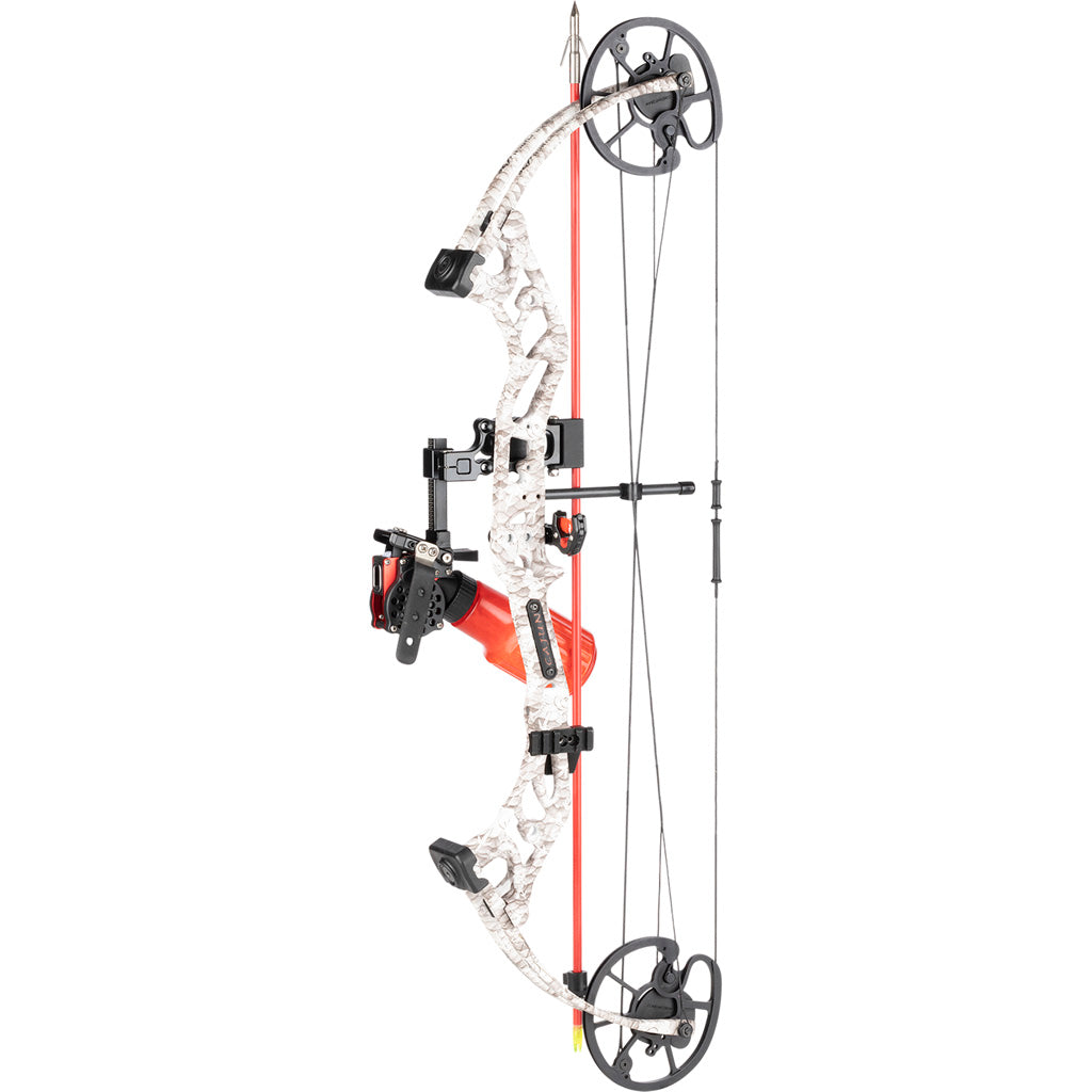 Cajun Sucker Punch Pro Glow Bowfishing Bow Package White 50 lbs. RH