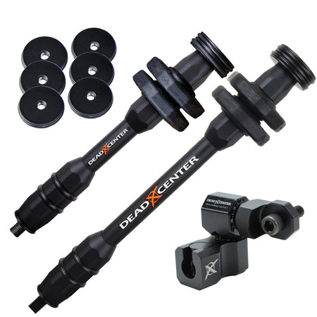 Dead Center Dead Level Hunter XS Lite Combo Stabilizer Black 8 in./6 in.