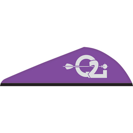 Q2i Rapt-X Arrow Vanes Violet 2 in. 100 Pack