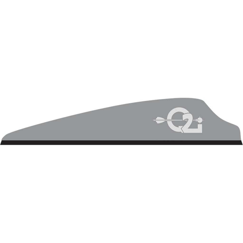 Q2i Fusion X-II Arrow Vanes Grey 2.5 in. 100 Pack
