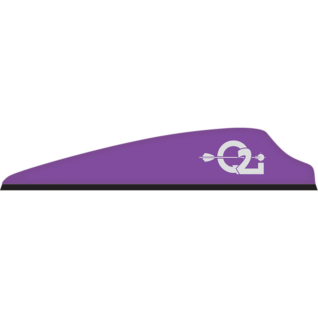 Q2i Fusion X-II Arrow Vanes Violet 2.5 in. 100 Pack