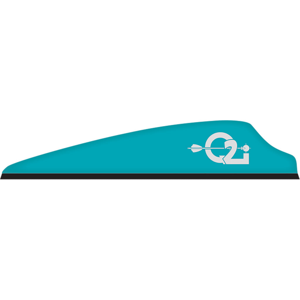 Q2i Fusion X-II Vanes Teal 3 in. 100 Pack